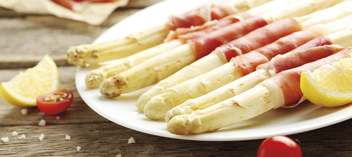 Asperges met ham