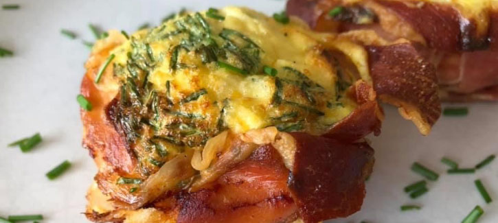 Omelet nestjes met parmaham