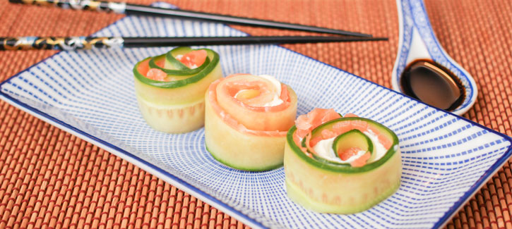 Komkommer sushi