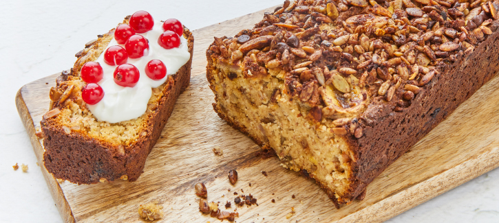 Bananenbrood met granola