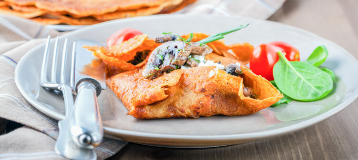 Hartige galette met champignons