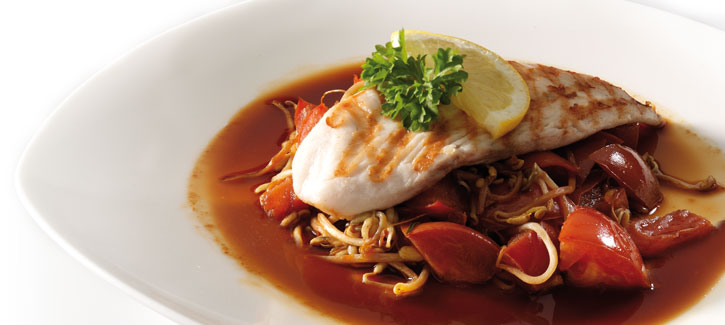 Tilapia met taugé