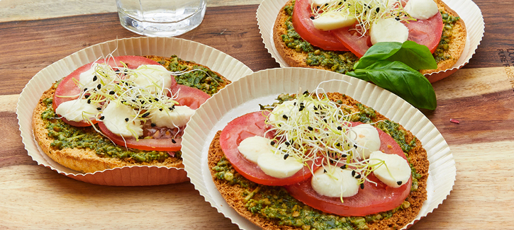 Mediterraan broodje caprese