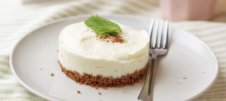 Frozen vanille cheesecake