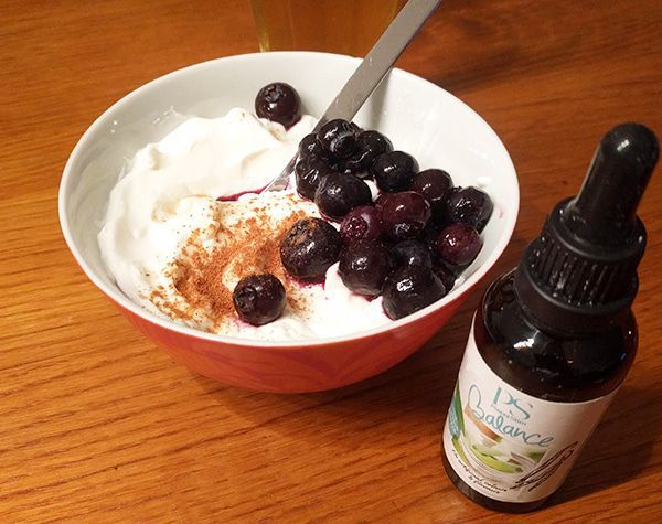 Kwark met PowerSlim Balance steviadruppels vanille