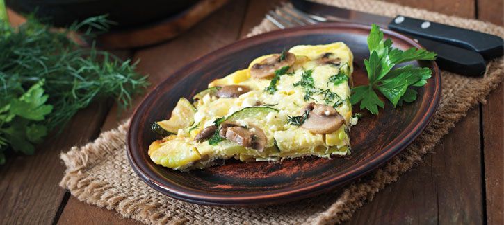 Frittata met groenten