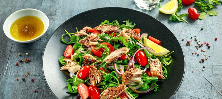 Gerookte makreelsalade