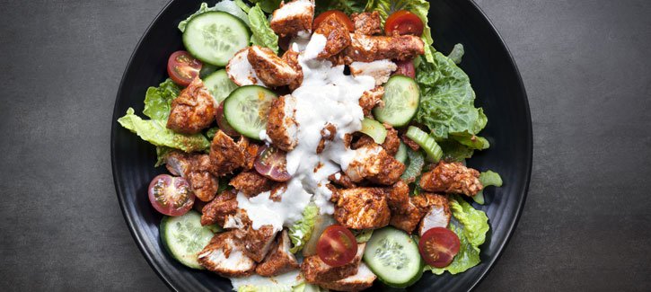Kip tandoori salade - koolhydraatarme recepten PowerSlim