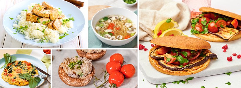 Koolhydraatarm weekmenu zonder vlees