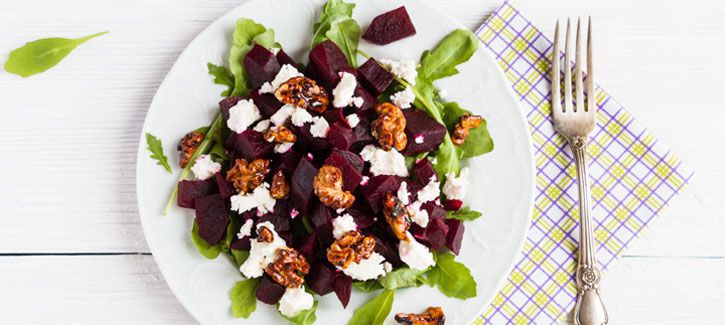Rode bieten salade met feta