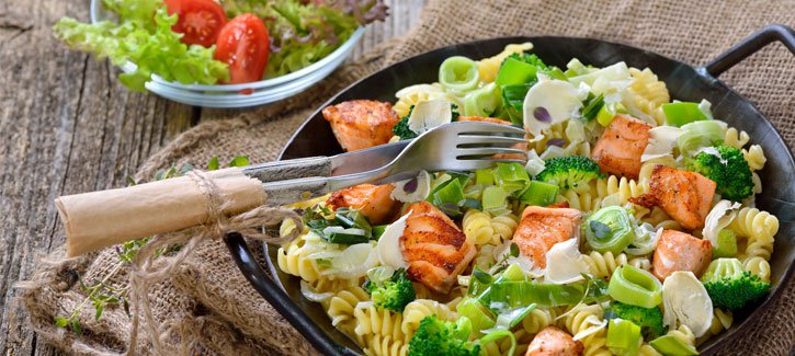 Romige pasta prei - koolhydraatarme recepten PowerSlim
