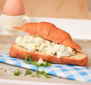 Croissant met eiersalade