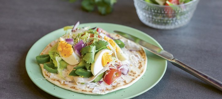 Wrap kipfilet avocado - koolhydraatarme recepten PowerSlim