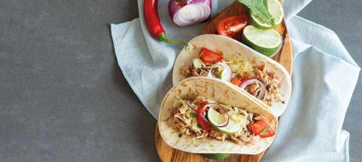 Wrap met pulled chicken